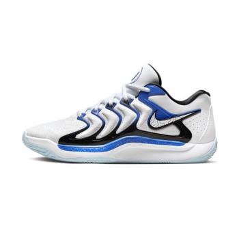 Nike KD 17 EP 男 白黑藍 運動 休閒 實戰 氣墊 緩震 訓練 杜蘭特 籃球鞋 FJ9488-100