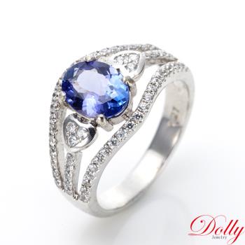 Dolly 18K金 天然丹泉石1克拉鑽石戒指