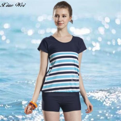 泳之美品牌 流行大女二件式短袖泳裝 NO.282528(3L)