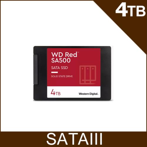 WD威騰Red紅標SA500 NAS SATA SSD 2.5 吋4TB (WDS400T2R0A)|WD 威騰紅