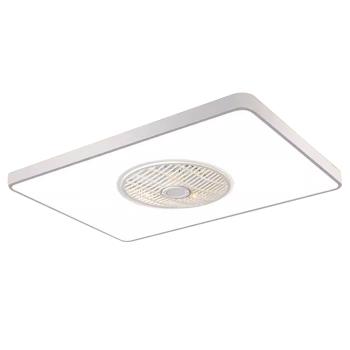 【XINGMU 興沐】客廳吸頂led吊扇燈 長方形平板風扇燈 家用led燈 室內照明燈 循環扇電風扇 智慧144W燈具