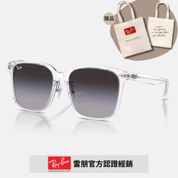 【RayBan 雷朋】膠框太陽眼鏡(RB2206D-64478G 57mm)