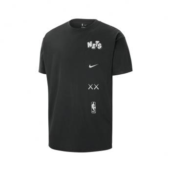 Nike x KAWS 短袖 NBA Courtside Max90 黑 白 聯名 布魯克林籃網 BKN 寬鬆 FN2017-010