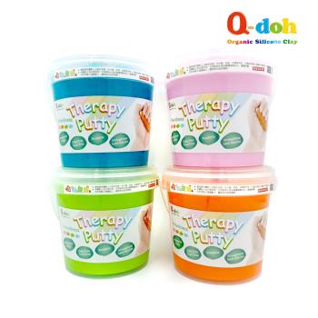 【Q-doh】有機矽膠職能運動黏土-1kg量量桶(4種軟硬度可選/台灣製)