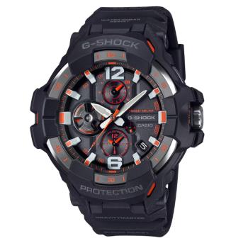 【CASIO 卡西歐】G-SHOCK 藍牙 飛行錶 碳纖維防護 橘紅 GR-B300-1A4 54.7mm