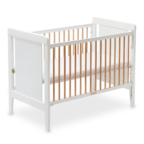 奇哥 經典白色大床/嬰兒床(附直立纖維棉床墊120×65×5cm)