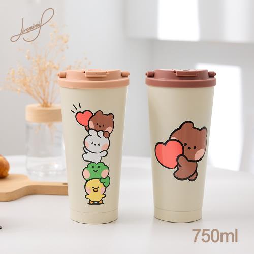 Hiromimi LINE FRIENDS minini手提不鏽鋼杯750ml (手提杯 保溫瓶 2款可選)