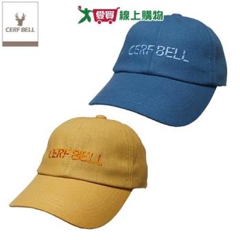 Cerfbell 剌繡棉麻透氣棒球帽(藍/黃) 棒球帽 老帽 美式休閒帽 帽子 帽 遮陽 防曬【愛買】