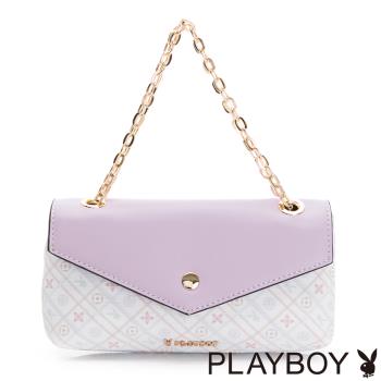 PLAYBOY - 鍊帶手提包 Chic系列 - 紫色