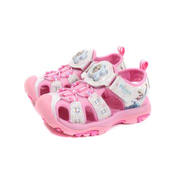 冰雪奇緣 Frozen 護趾涼鞋 粉紅/白 中童 童鞋 FOKT41573 no184