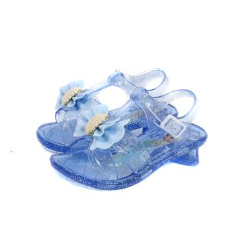 冰雪奇緣 Frozen 果凍涼鞋 低跟 藍色 中童 童鞋 FOKT41596 no191