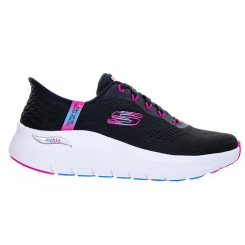 Skechers 慢跑鞋 女鞋 寬楦 避震 增高 ARCH FIT 2.0 黑【運動世界】150066WBKHP