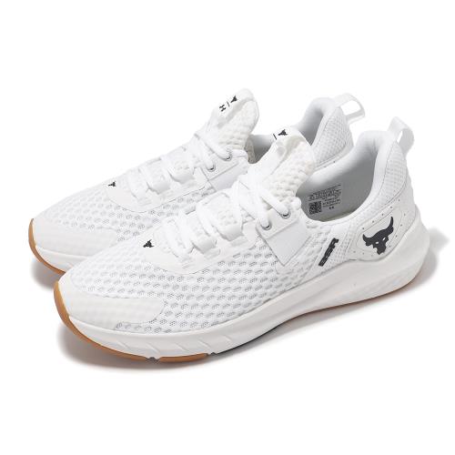 Under Armour 訓練鞋 Project Rock BSR 4 男鞋 白 黑 膠底 緩衝 抓地 交叉訓練 運動鞋 UA 3027344100