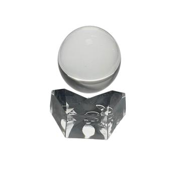 【喨喨飾品】2A天然全美純淨通透23mm白水晶球 H32