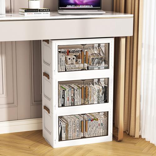  Mr.box 40面寬摺疊雙開門三層收納櫃-附滑輪