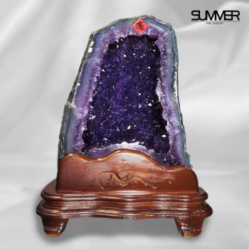 【SUMMER 寶石】巴西5A聚財納氣紫晶洞6-8kg(隨機出貨)