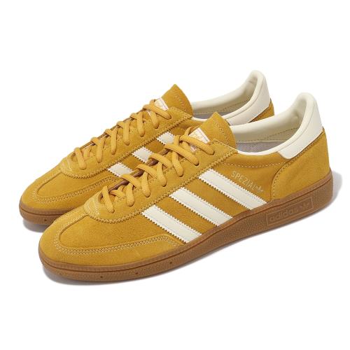 adidas 休閒鞋 Handball Spezial 男鞋 女鞋 芥末黃 白 麂皮 情侶鞋 愛迪達 IF7088