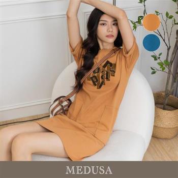 現貨【MEDUSA 曼度莎】愛心字母一件式休閒T洋裝 - 2色（M-XL）｜休閒洋裝 一件式洋裝