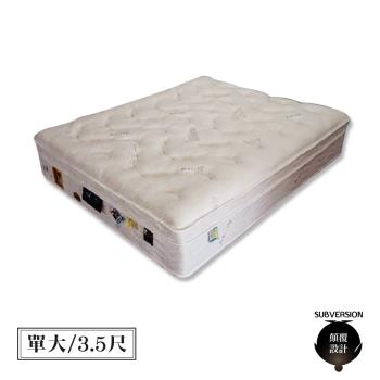 【顛覆設計】調溫表布 親水綿 竹炭 舒適健康床墊(單大3.5尺)