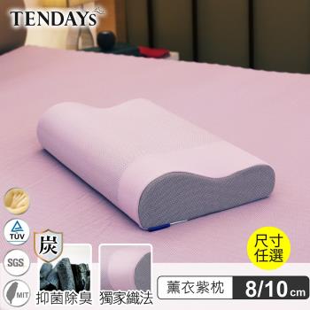 【TENDAYS】玩色柔眠記憶枕 單入(薰衣紫 8/10cm高 任選)