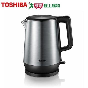 TOSHIBA東芝 1.7L雙層不鏽鋼快煮壺 KT-17DRNTW【愛買】