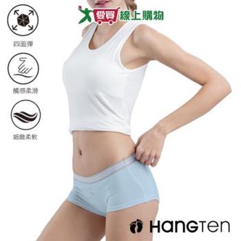 Hang Ten 女舒適包臀平口褲(M~XL)女內褲 包覆提臀 簡約 羅紋 親膚【愛買】