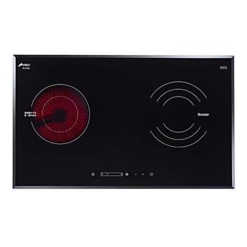 豪山牌 IR-2339 雙口瓦斯爐，採用耐用陶瓷玻璃爐臺與感溫爐頭設計，電子點火快速點燃，瓦斯消耗量低於3kW，適合現代廚房使用。臺灣原產地製造，機體尺寸750×450×81mm，挖孔尺寸720×425mm，提供1年保固與標準安裝服務，BSMI許可字號R51155，確保安全高效的烹飪體驗。