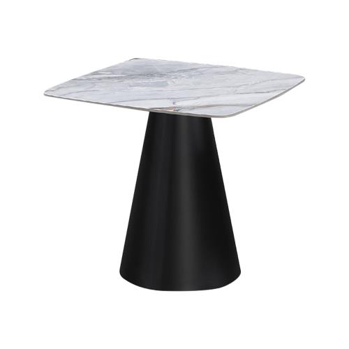 Boden-羅森爾2.3尺工業風造型岩板方型餐桌/小方桌/休閒桌/商業洽談桌