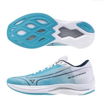 Mizuno 美津濃 慢跑鞋 女鞋 WAVE REBELLION SONIC 2 藍白【運動世界】J1GD243071