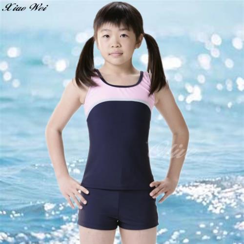 【SAIN SOU 聖手牌】 台灣製女童兩件式泳裝(NO.A820068)