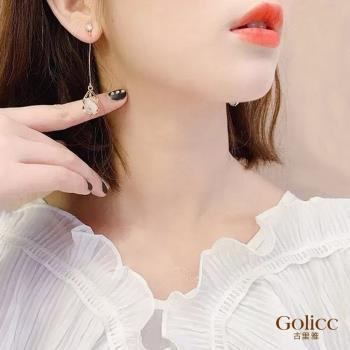 【Golicc】 韓國 時尚 圓珠 耳環(飾品 耳飾 耳釘 耳扣 耳環 情人節 母親節 七夕 生日禮物)