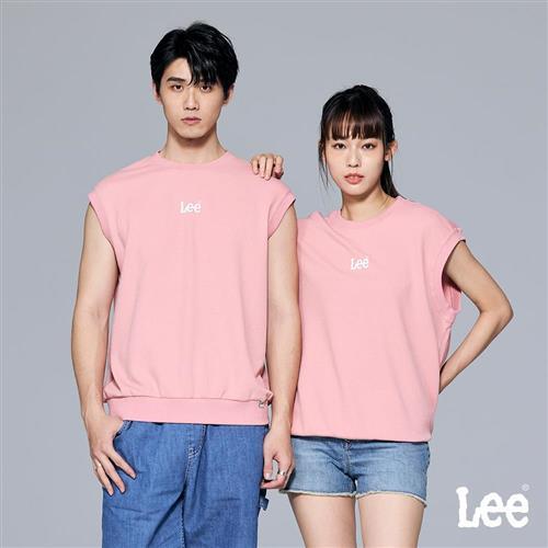 Lee 男女同款 寬鬆版 厚磅 印花LOGO 華夫格 休閒背心 無袖T恤 Modern & FITS’ EM ALL