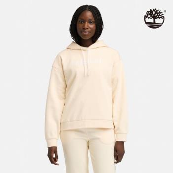 Timberland 女款白煙色刷毛連帽上衣│A645YV04