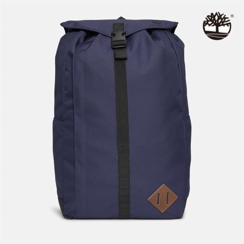 Timberland 中性深藍色翻蓋式後背包│A6MFW451