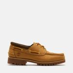 Timberland 男款小麥色磨砂革三孔帆船鞋│A41Z7754