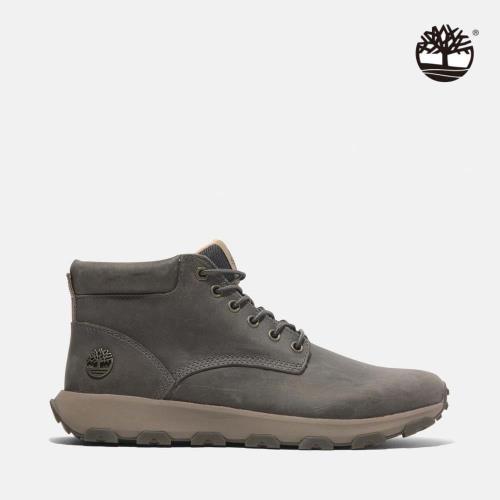 ★零碼出清★Timberland 男款深灰色 Winsor Park 中筒休閒鞋│A69MNEL7