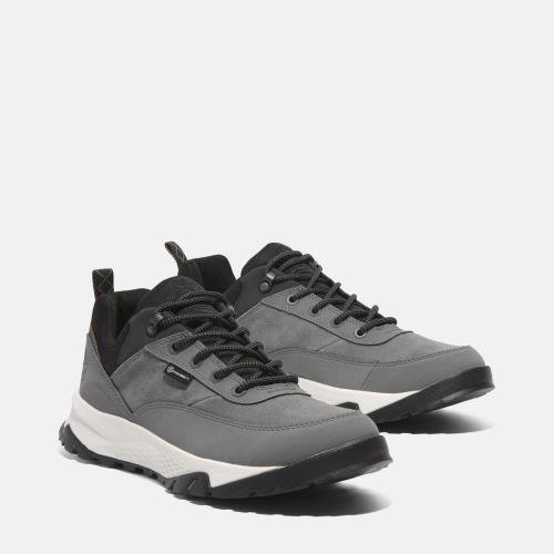 Timberland 男款深灰色低筒防水健行鞋│A6D7NEJO