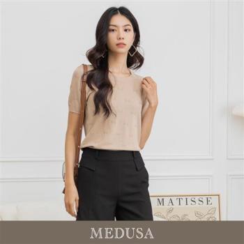 現貨【MEDUSA 曼度莎】ICare 小蝴蝶結短袖針織衫 - 3色（F）｜女短袖上衣 女針織上衣