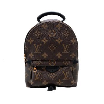 Louis Vuitton Palm Springs Mini 帆布字花後背包(M44873-咖)