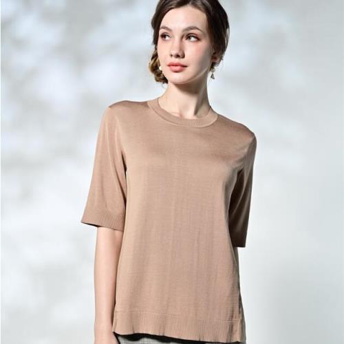 闕蘭絹完美打造真絲拼接高訂上衣