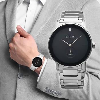 Citizen 星辰 BE9180-52E 純黑 紳士氣質 時尚魅力 簡約俐落無字 低調 日系美學 男款 不鏽鋼 手錶