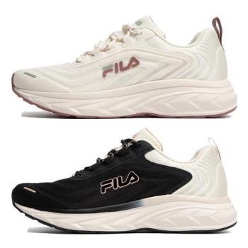 FILA 女鞋 慢跑鞋 Race Track 米白/黑米【運動世界】5-J925X-112/5-J925X-010