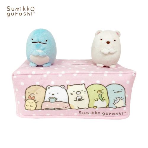 可愛角落生物公仔面紙盒套 粉