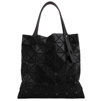 ISSEY MIYAKE 三宅一生 -BAOBAO 皮質幾何小菱格7x7手提包(黑)霧面-慈濟