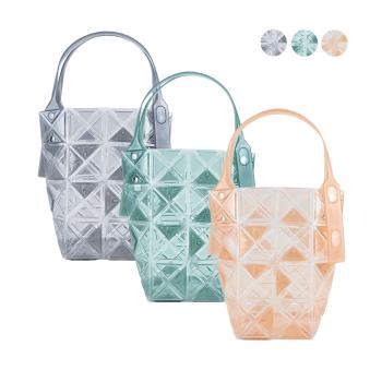 ISSEY MIYAKE 三宅一生 BAOBAO DAZZLE 4x4透明手提袋-任選-慈濟