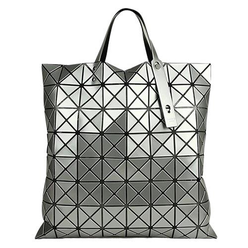  ISSEY MIYAKE BAOBAO幾何方格8x8手提包(銀)-慈濟