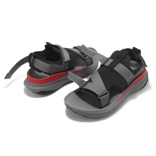 Teva 越野跑涼鞋M Aventrail 男鞋灰黑色緩衝魔鬼氈針織戶外鞋涼鞋 