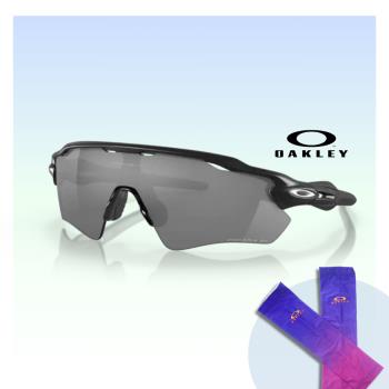 【Oakley】Radar ev path 運動偏光太陽眼鏡(OO9208-51 Prizm black 偏光鏡片)