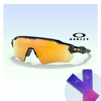 【Oakley】Radar ev path 運動偏光太陽眼鏡(OO9208-C9 Prizm 24k 偏光鏡片)