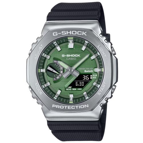 CASIO G-SHOCK  太陽能x藍牙連線 八角雙顯腕錶 GBM-2100A-1A3